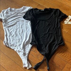 No Boundaries Black and White Bodysuits